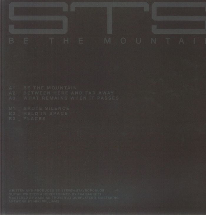 STS – Be The Mountain (12", Texture Records, 2026) Back Cover