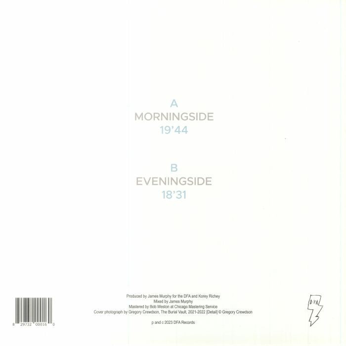 Stuart Bogie – Morningside (LP, DFA, 2023) Back Cover