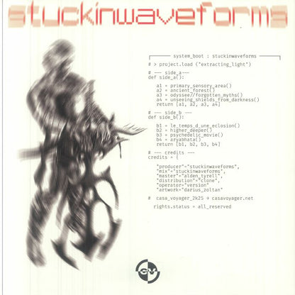StuckInWaveForms – extracting light (12", Casa Voyager, 2025) Back Cover