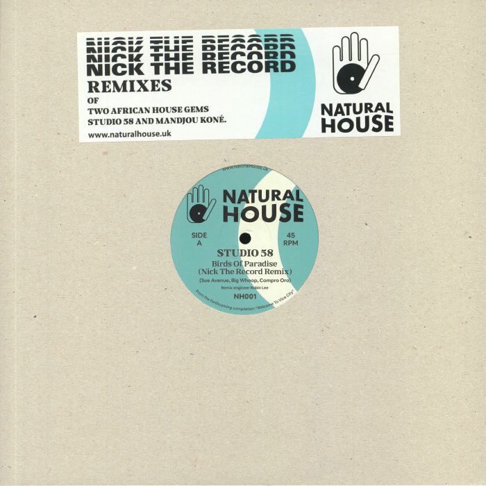 Studio 58 / Mandjou Kone – Nick The Record Remixes (12", Natural House, 2025) front cover