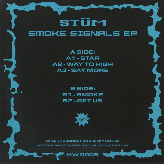 Stum – Smoke Signals EP (12", Happy Wax, 2026) Back Cover