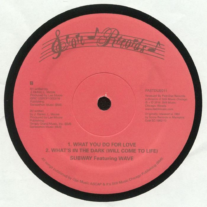 Subway Featuring Wave – Ten Toes Up (12", Past Due, 2016) Back Cover