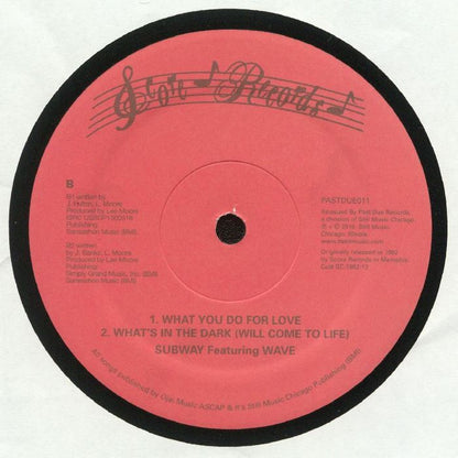 Subway Featuring Wave – Ten Toes Up (12", Past Due, 2016) Back Cover