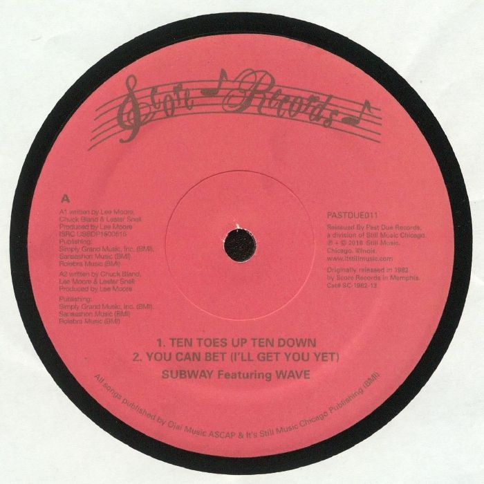 Subway Featuring Wave – Ten Toes Up (12", Past Due, 2016) Front Cover