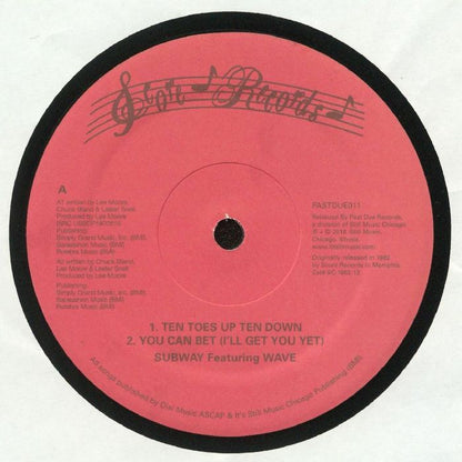 Subway Featuring Wave – Ten Toes Up (12", Past Due, 2016) Front Cover