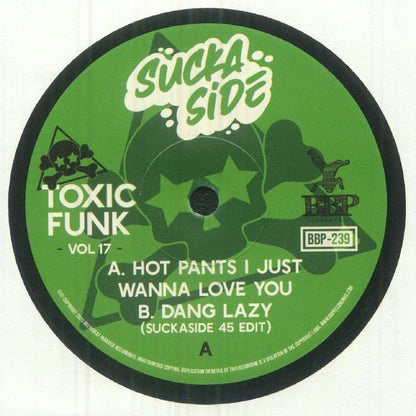 Suckaside – Toxic Funk 45s Vol 17 (7", Breakbeat Paradise Recordings, 2025) Front Cover