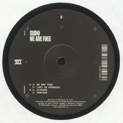 SUDO – We Are Free (12", Drumcode, 2025) back cover