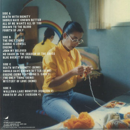 Sufjan Stevens – Carrie & Lowell (10th Anniversary Edition) (2xLP, Asthmatic Kitty Records, 2025) Back Cover