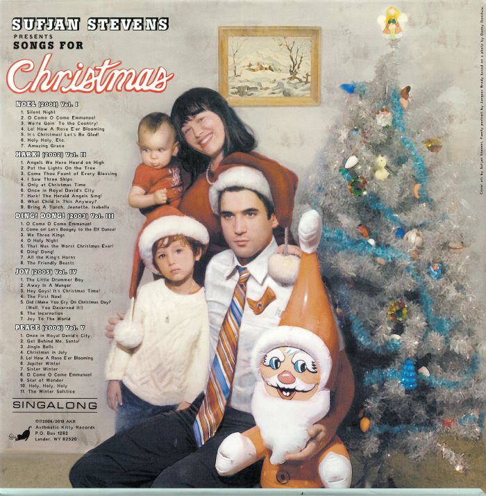 Sufjan Stevens – Songs For Christmas (Box Set+5x12", Asthmatic Kitty Records, 2021) back cover