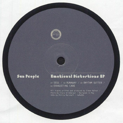 Sun People – Emotional Distortions (12", Candy Mountain, 2025) Back Cover