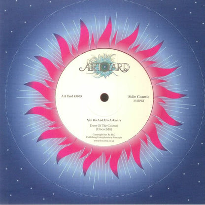 Sun Ra Quartet / Sun Ra And His Arkestra – Dance Of The Cosmo Aliens / Door Of The Cosmos (7", Magenta, Art Yard, 2022) Back Cover