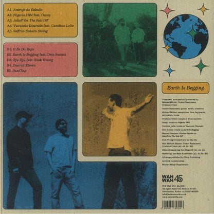 Sunbörn Clap! Clap! – Earth Is Begging (LP, Wah Wah 45s, 2025) Back Cover