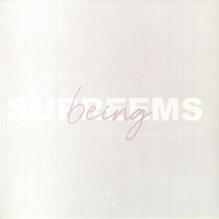 Supreems – Being EP (12", air miles, 2023) Back Cover