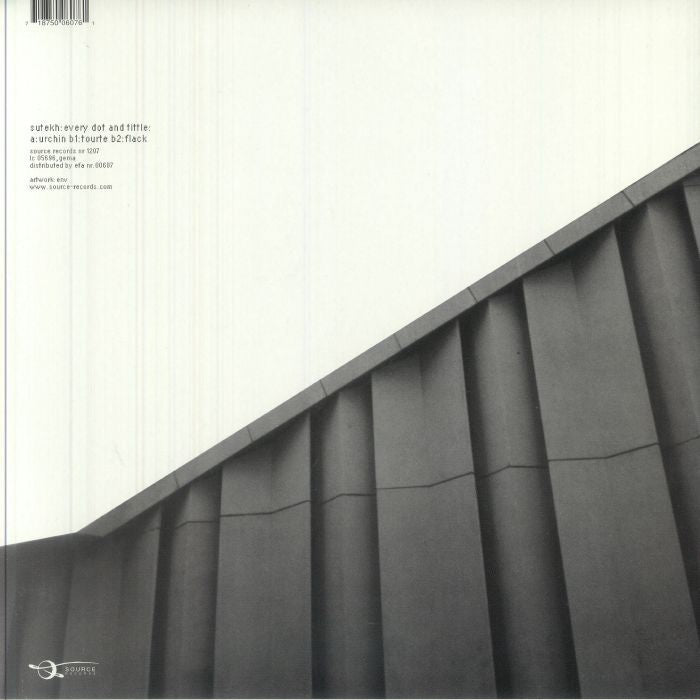 Sutekh – Every Dot And Tittle (12", Source Records, 2000) Back Cover