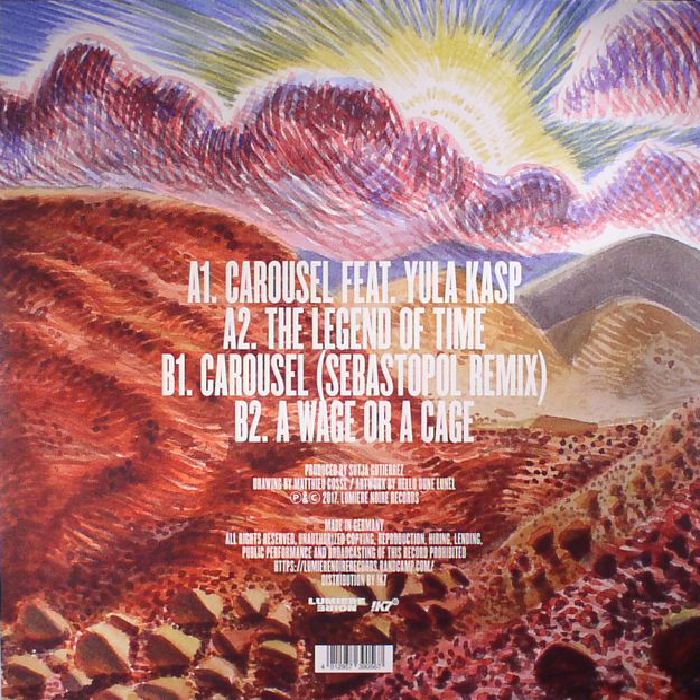 Sutja Gutierrez – The Legend Of Time (12", Lumière Noire, 2017) Back Cover