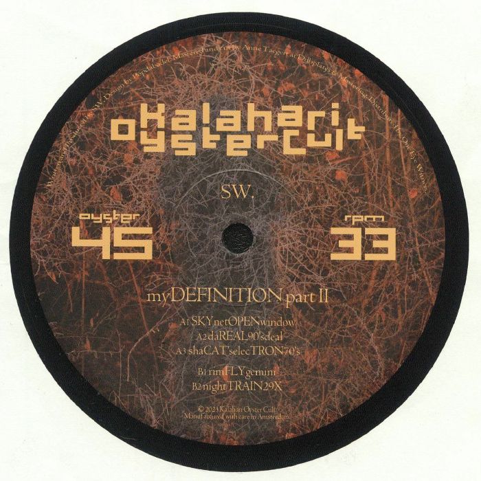 SW. – myDEFINITION part II (2xLP, Kalahari Oyster Cult, 2024) Front Cover