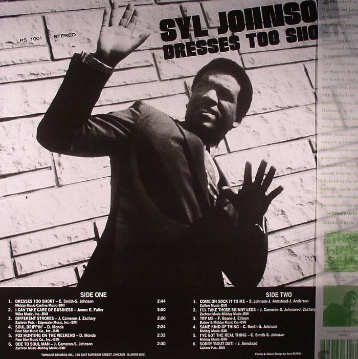 Syl Johnson – Dresses Too Short (LP, Numero Group, 2013) Back Cover
