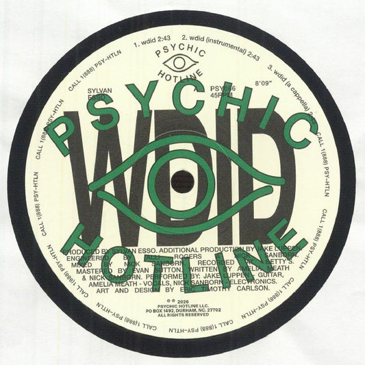 Sylvan Esso – WDID (12", Psychic Hotline, 2026) Front Cover