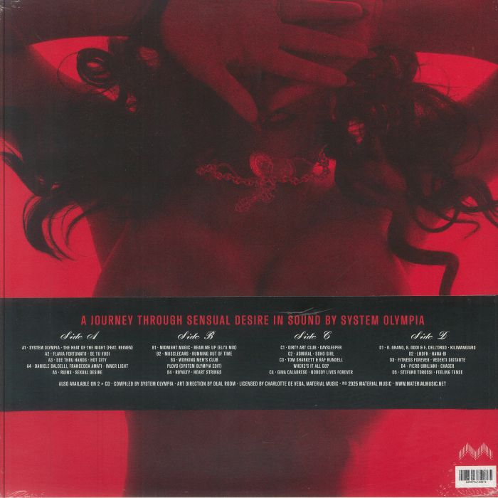 System Olympia – Love Language (2xLP, Material Music, 2025) Back Cover