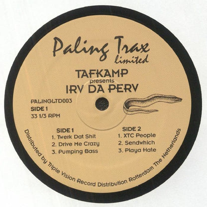 Tafkamp presents Irv Da Perv – The Most Wanted Digital Dubplates Vol. 2 (12", Paling Trax, 2022) Front Cover