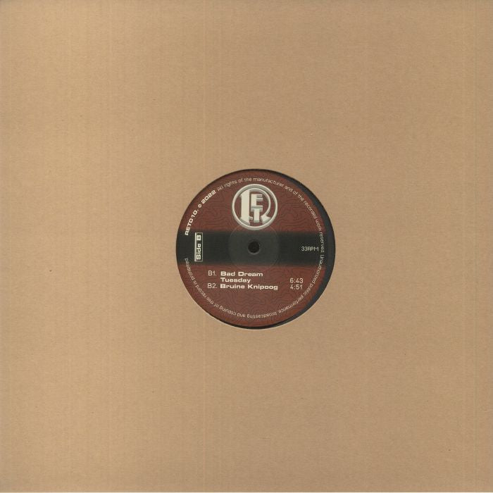 Tafkamp – Zonegrens EP (12", Orange Marbled, Rotterdam Electronix, 2023) Back Cover