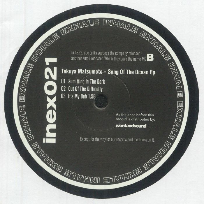 Takuya Matsumoto – Song Of The Ocean EP (12", Inhale Exhale Records, 2026) Back Cover