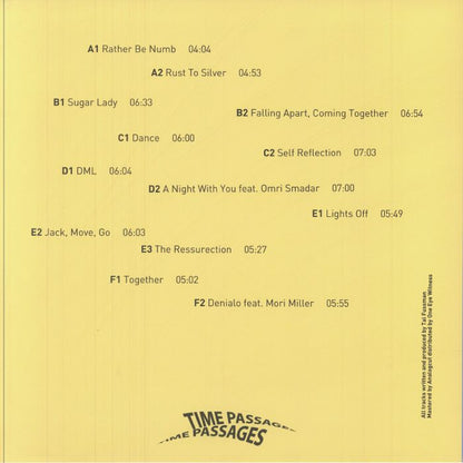 Tal Fussman – Falling Apart, Coming Together (3x12", Time Passages, 2025) Back Cover