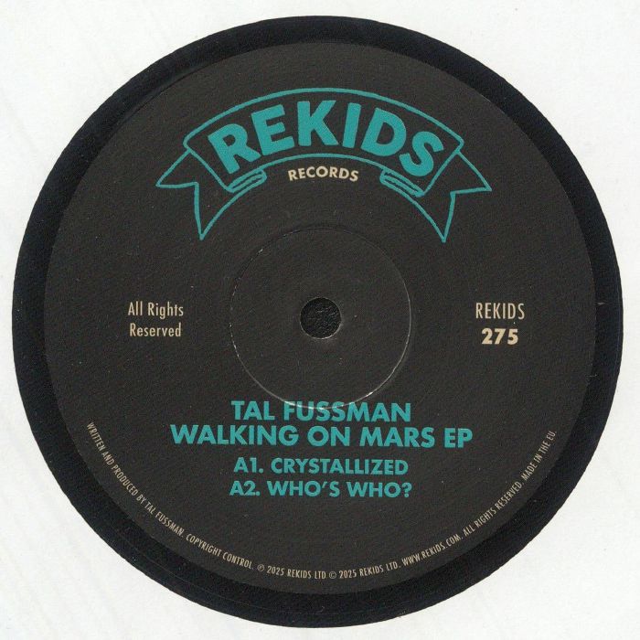 Tal Fussman – Walking On Mars EP (12", REKIDS, 2025) front cover