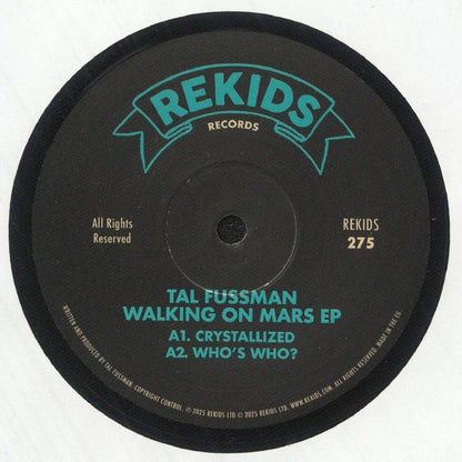 Tal Fussman – Walking On Mars EP (12", REKIDS, 2025) front cover