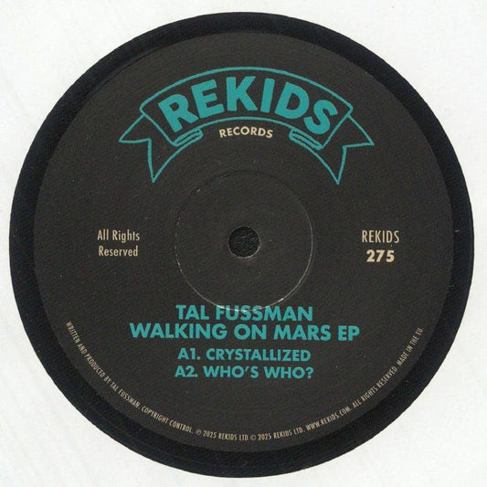 Tal Fussman – Walking On Mars EP (12", REKIDS, 2025) front cover