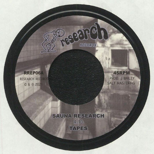 Tapes –  Sauna Research / Aquarium Trousers (7", Research Records, 2021) Front Cover