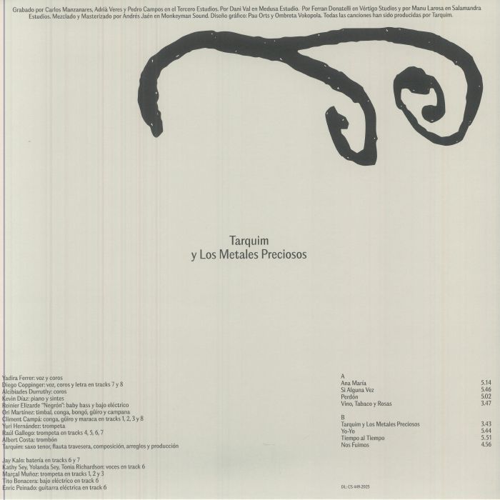 Tarquim – Tarquim y Los Metales Preciosos (LP, Tarquim Records, 2025) Back Cover
