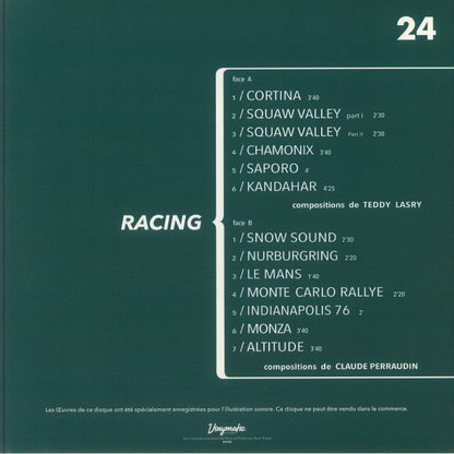 Teddy Lasry Claude Perraudin – Racing (LP, Vinymatic RECORDS, 1976) Back Cover