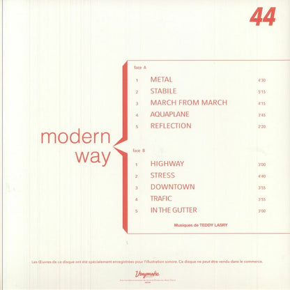 Teddy Lasry – Modern Way (LP, Vinymatic RECORDS, 2025) Back Cover