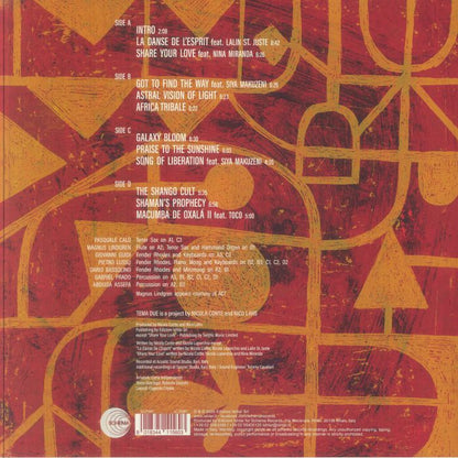 Tema Due , Nicola Conte & Nico Lahs – Universo Astratto (2xLP, Schema, 2026) Back Cover