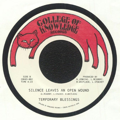 Temporary Blessings – Fata Morgana (7", College Knowledge Records, 2025) Back Cover