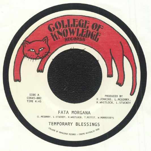 Temporary Blessings – Fata Morgana (7", College Knowledge Records, 2025) Front Cover