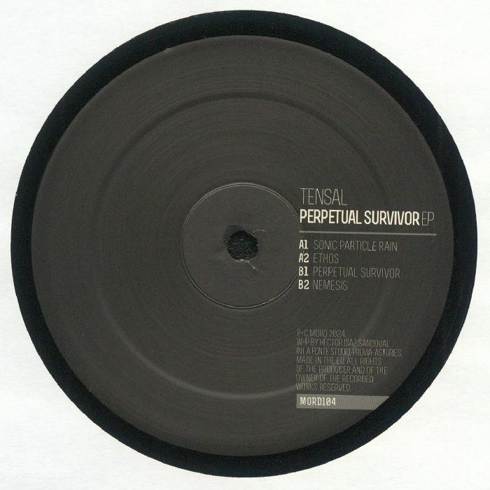 Tensal – Perpetual Survivor EP (12", Mord, 2024) Back Cover