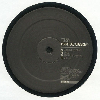 Tensal – Perpetual Survivor EP (12", Mord, 2024) Back Cover