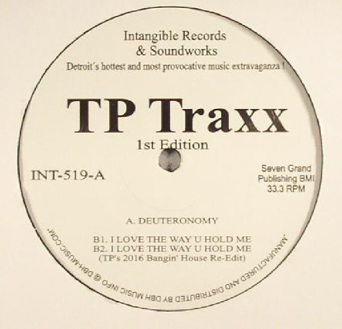 Terrence Parker – TP Traxx (1st Edition)  (12", Intangible Records & Soundworks, 2016) Front Cover