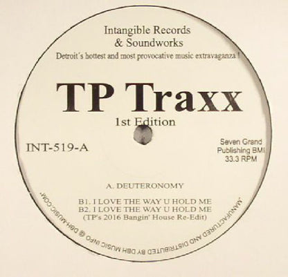 Terrence Parker – TP Traxx (1st Edition)  (12", Intangible Records & Soundworks, 2016) Front Cover