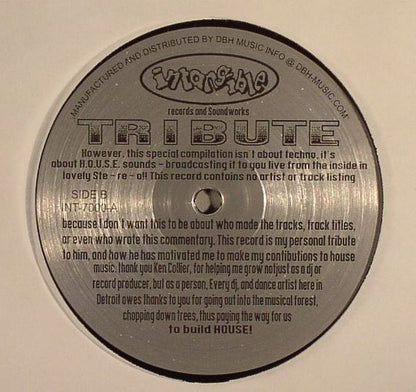 Terrence Parker – Tribute (12", Intangible Records & Soundworks, 2014) Back Cover