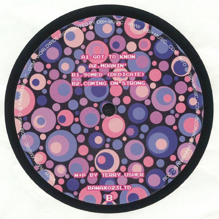 Terry Usher – Dedicate (12", Rawax, 2024) Back Cover