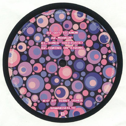Terry Usher – Dedicate (12", Rawax, 2024) Back Cover