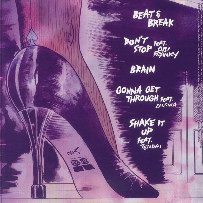 Tesfa Williams – La Clique (12", Local Talk, 2025) back cover