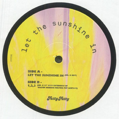 The 5th Dimension Unknown Artist – Let The Sunshine In / 1,2,3 (Mr. K Edits) (12", Fatty Fatty Phonographics, 2025) Back Cover