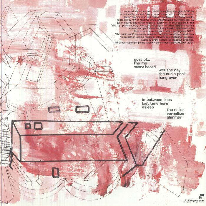 The Album Leaf – One Day I'll Be On Time (2xLP, Clear = Wet The Day Vinyl, Numero Group, 2026) Back Cover