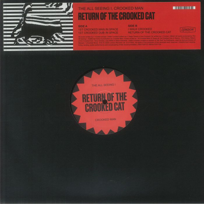 The All Seeing I Crooked Man – Return Of The Crooked Cat (12", London Records, 2026) Front Cover