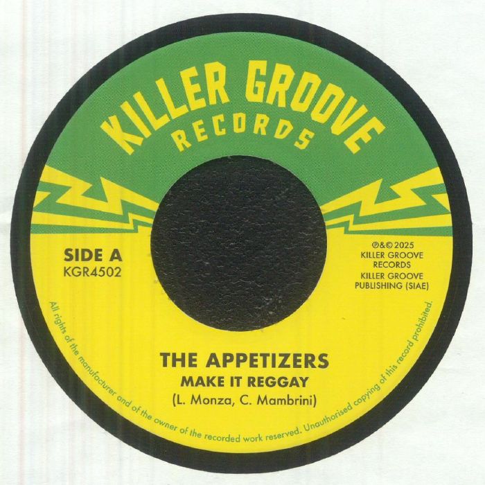The Appetizers – Make It Reggay (7", Killer Groove Records, 2026) Front Cover
