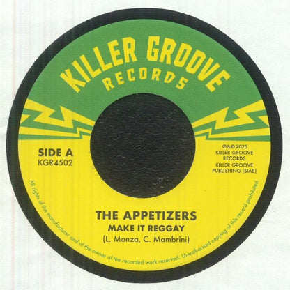 The Appetizers – Make It Reggay (7", Killer Groove Records, 2026) Front Cover